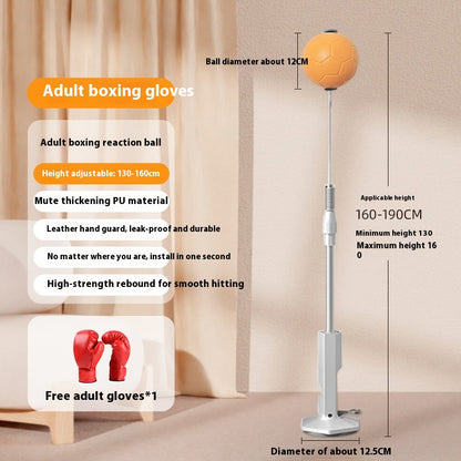 Vertical Boxing Reaction Speed Ball Roly-Poly for Children Household Vent Sandbag Decompression Focus Mitts