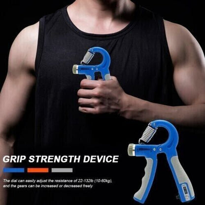 2X Hand Grip Power Trainer Gripper Strengthener Adjustable Gym Exerciser