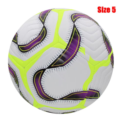 Soccer Balls Standard Size 5 Machine-Stitched Ball PU Material Sports League Outdoor Match Football Training Ball Futbol Voetbal